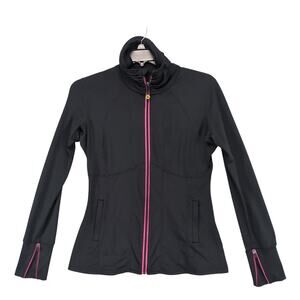 Zaggora Women's XL Athletic Performance Full Zip Jacket, Black Sports Training